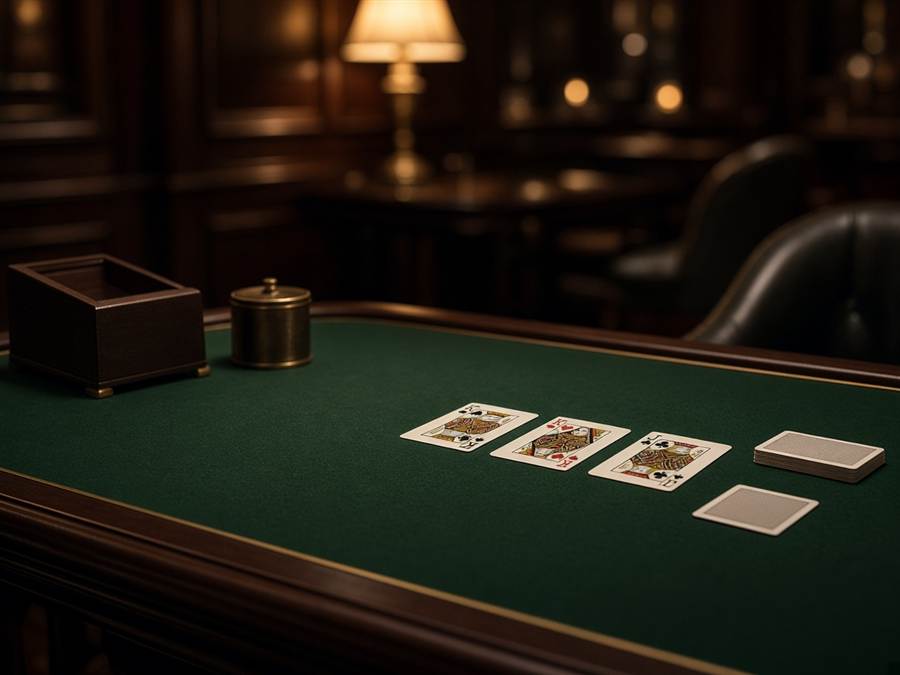 Refined table games lounge with soft lighting